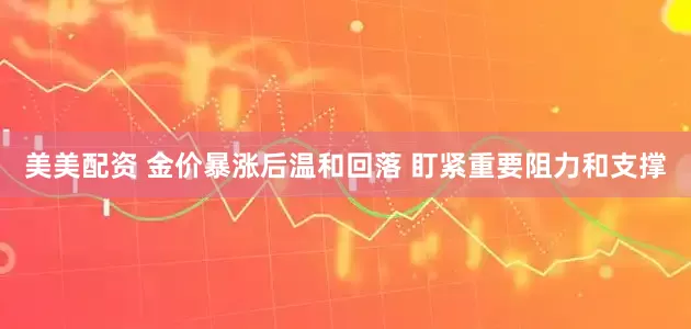美美配资 金价暴涨后温和回落 盯紧重要阻力和支撑